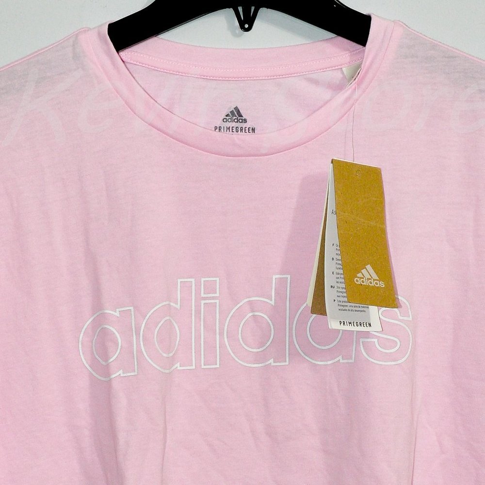 Pink‎ NWT Adidas Ladies' Logo Crop Tee .
